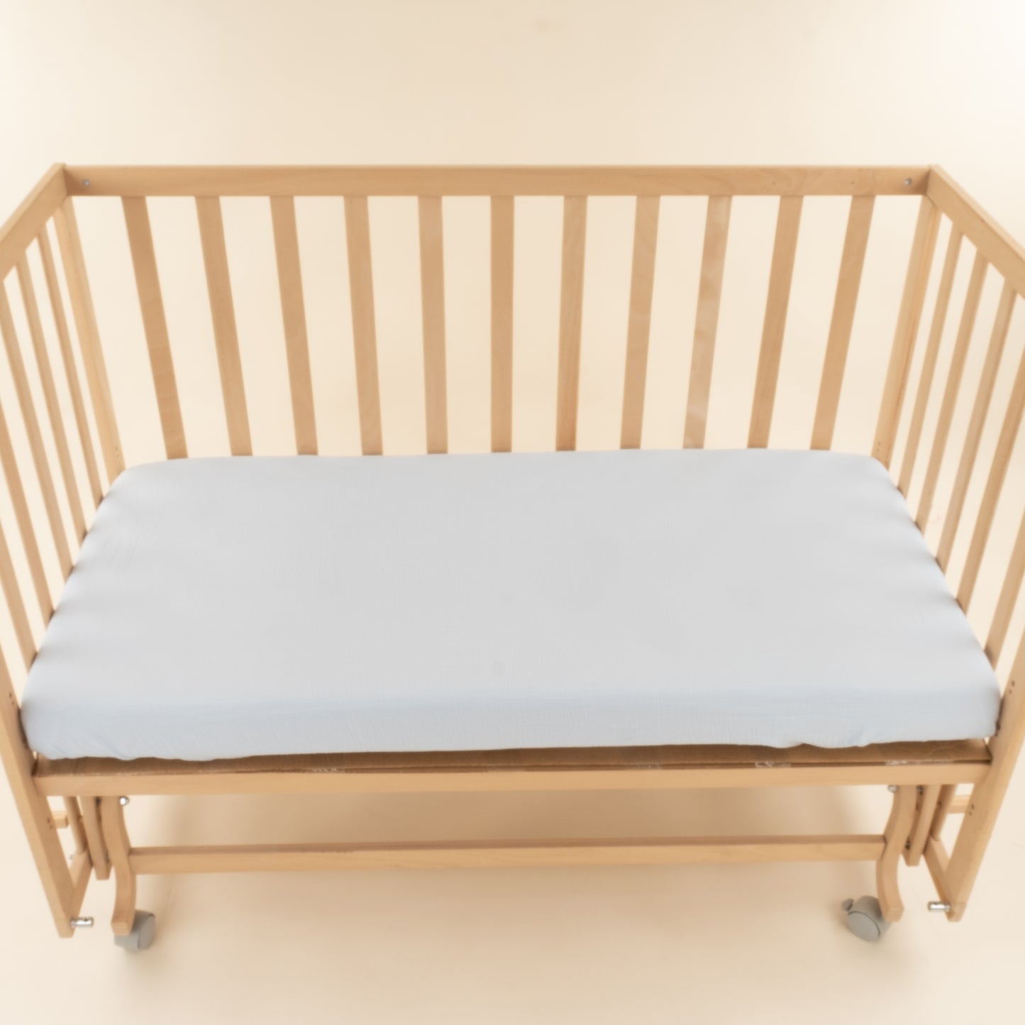 Bebek Yorgan Nevresim Seti - İki Katlı Organik Muslin - Bebe Mavi