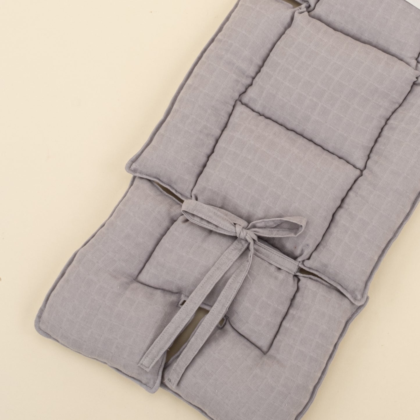 Bebek Arabası Minderi - Gri Muslin