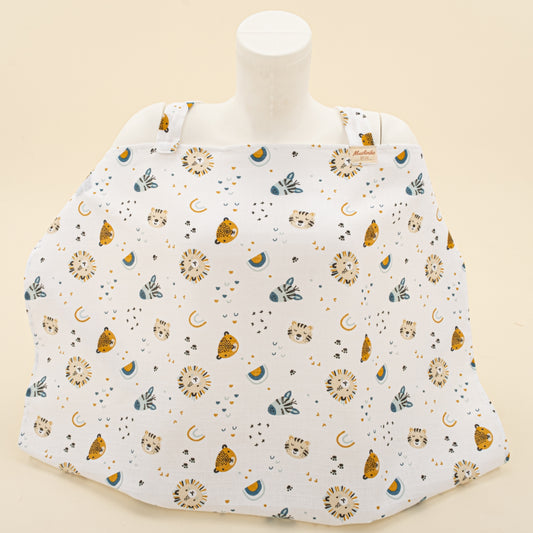 Çift Katlı Muslin Emzirme Önlüğü - Zoo