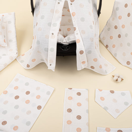 11 Parça Avantajlı Set - Tek Katlı - Puantiye