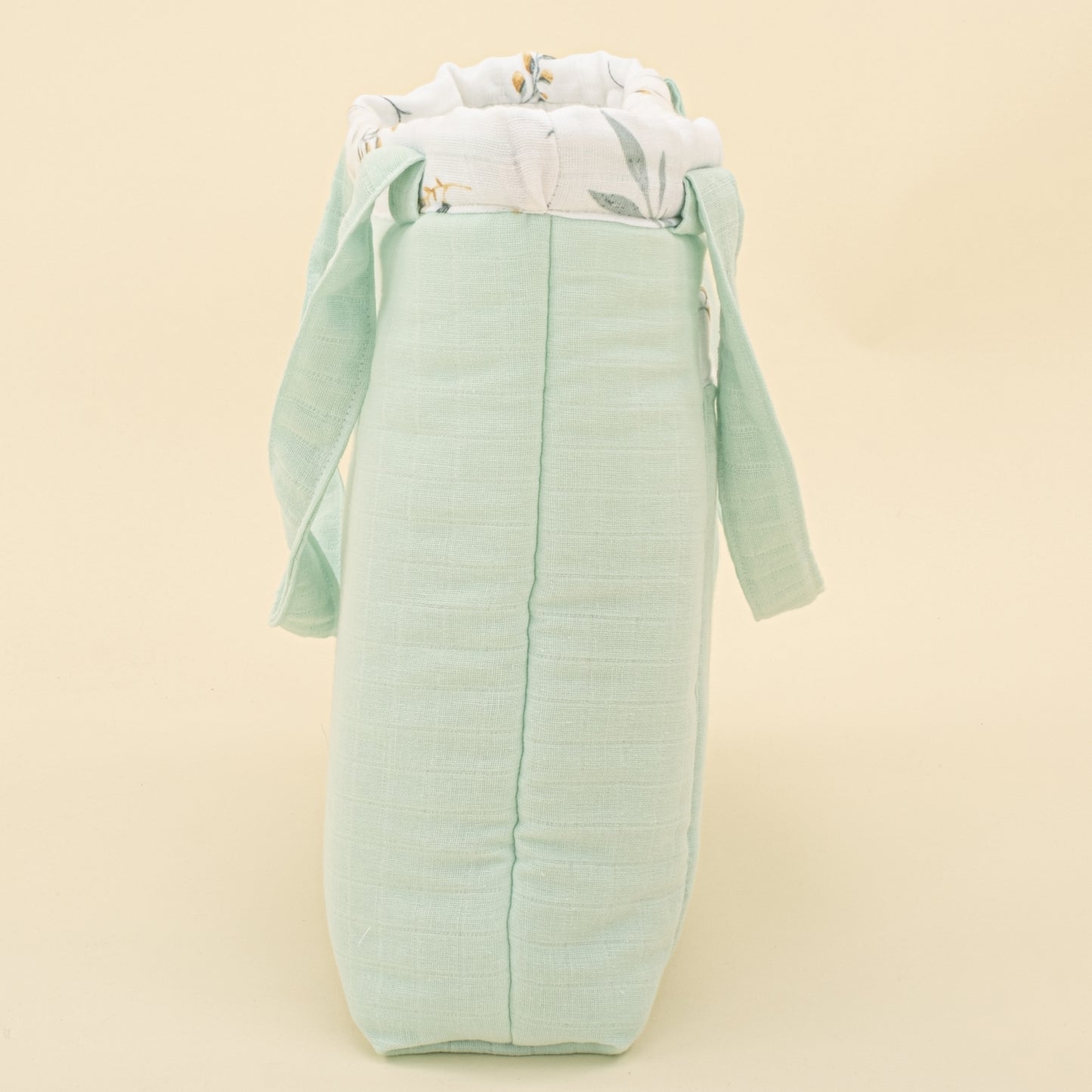 Bebek Bakım Çantası - Mint Muslin - Yapraklar