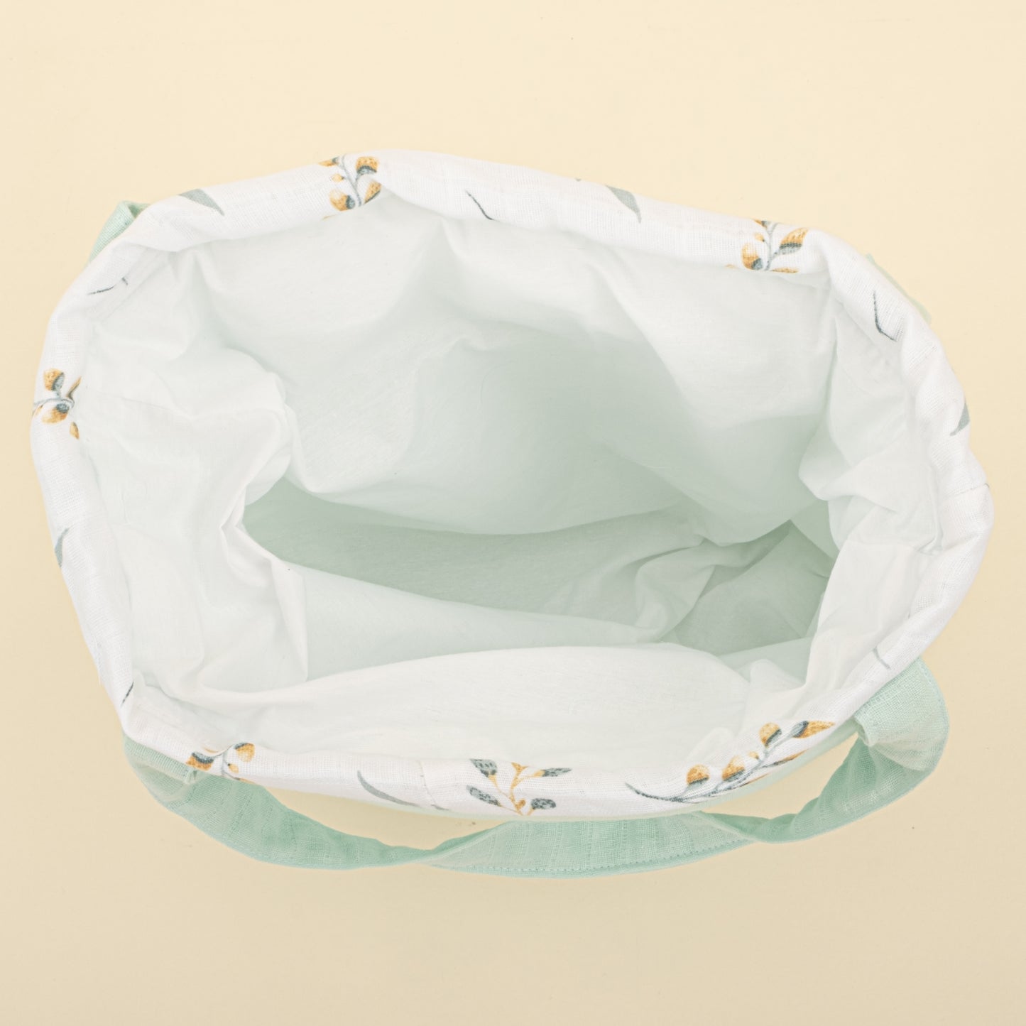 Bebek Bakım Çantası - Mint Muslin - Yapraklar
