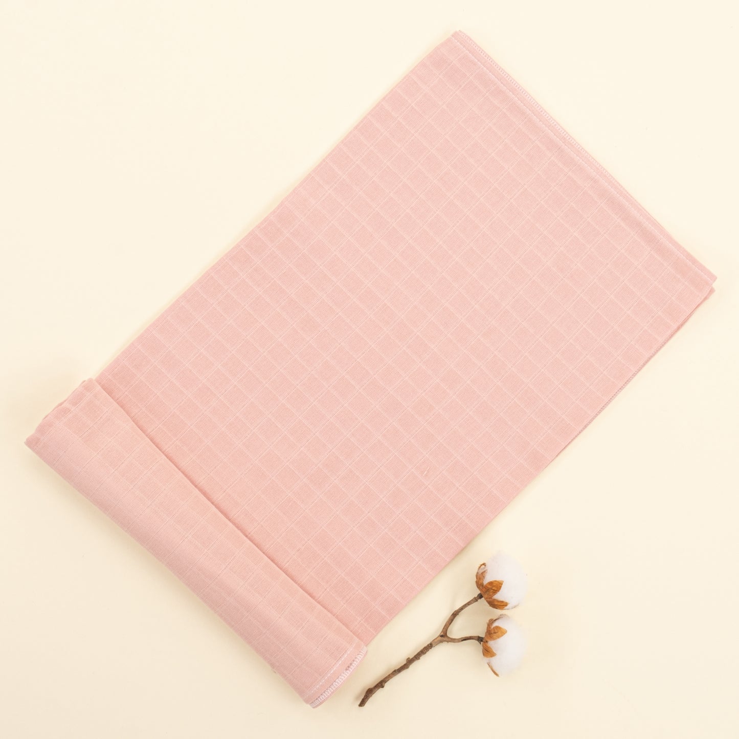 3lü Set - Müslin Örtü - Pudra - Turkuaz - Yeşil Çiçekler