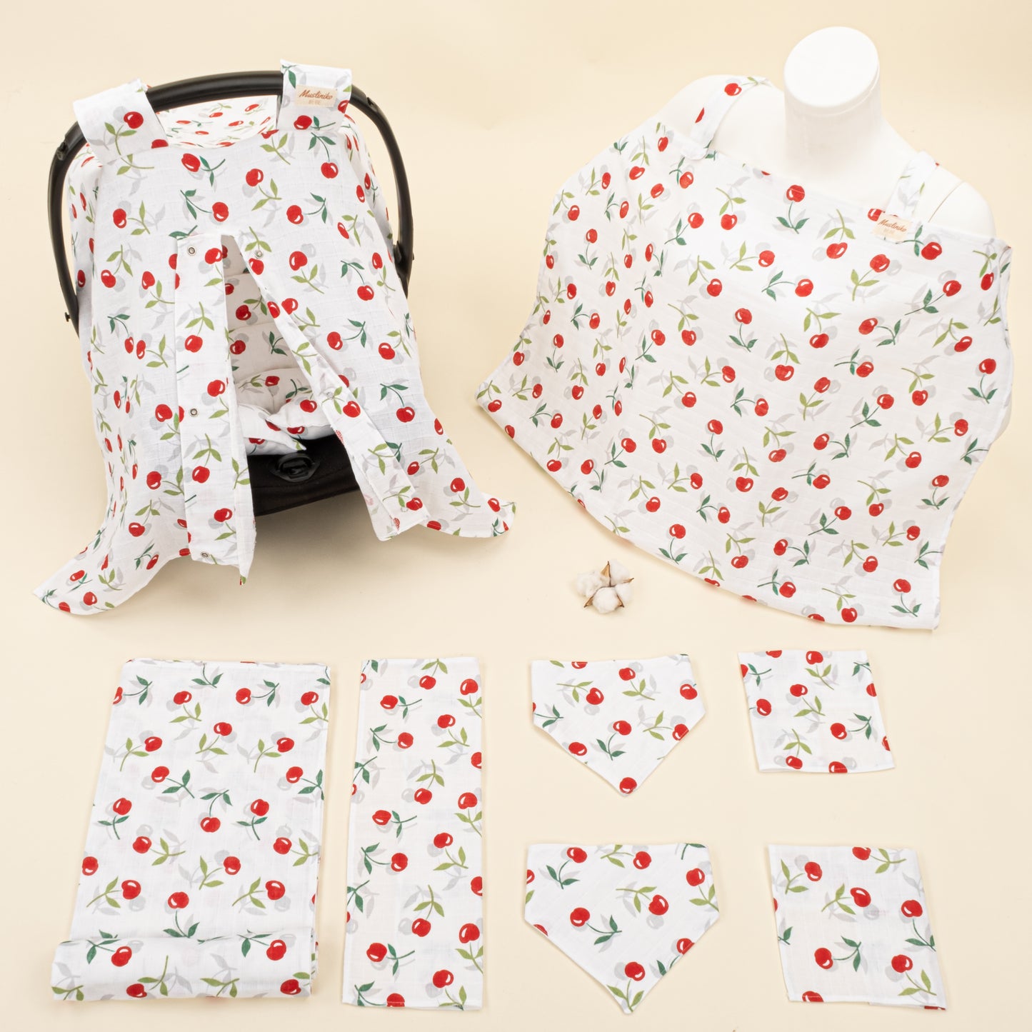 9 Parça Avantajlı Set - Tek Taraflı - Kiraz