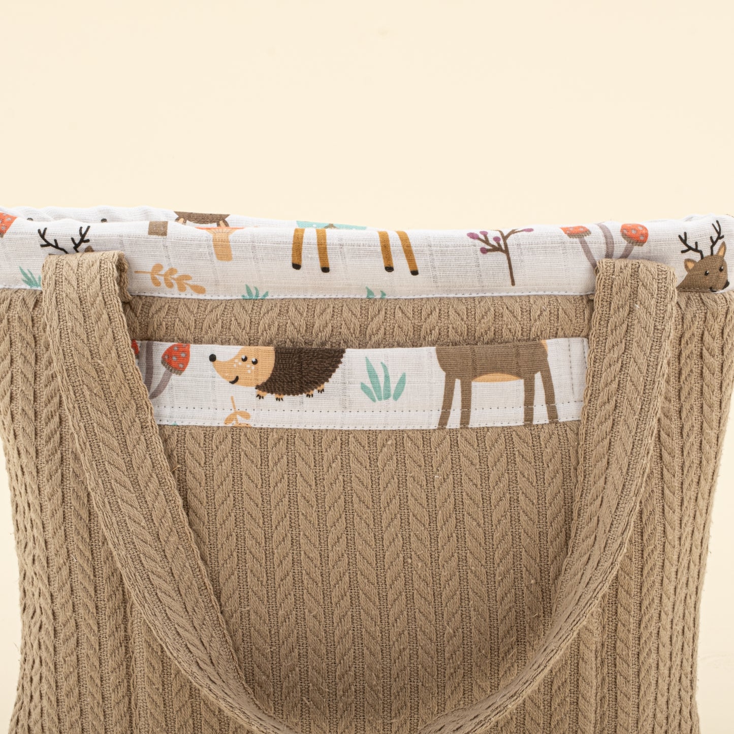 Bebek Bakım Çantası - Taş Örgü - Orman