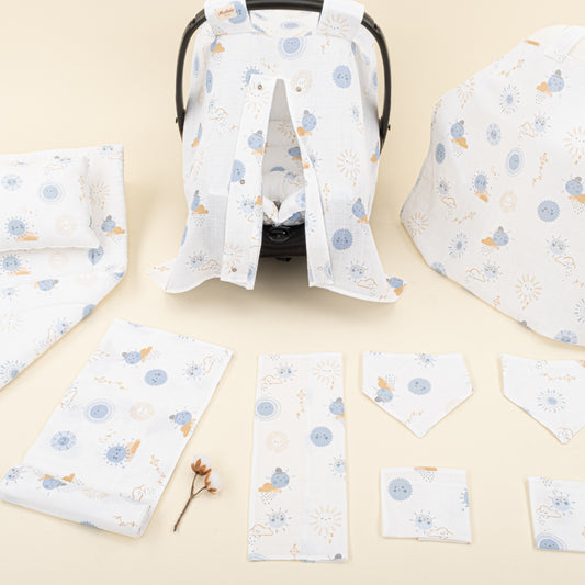 11 Parça Avantajlı Set - Tek Katlı - Mavi Güneş