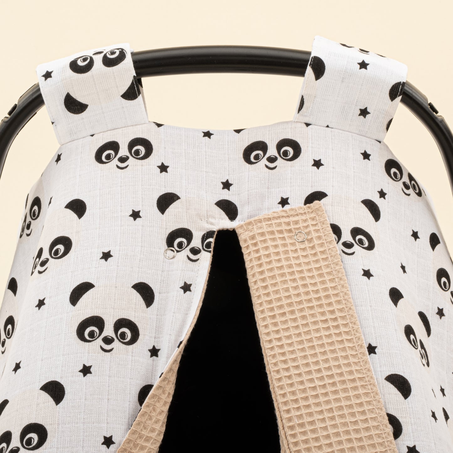 Puset Örtüsü - Çift Taraflı - Bej Petek - Panda