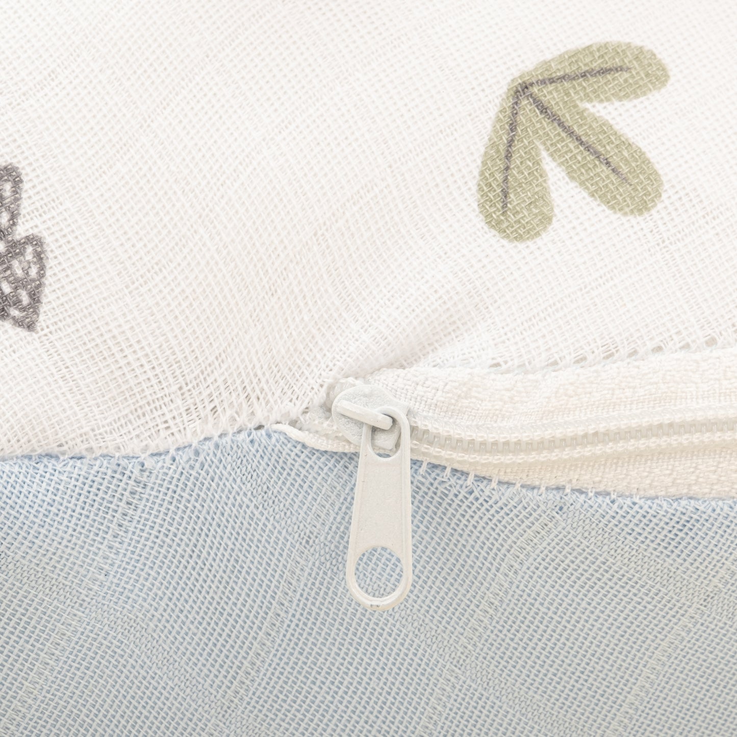 Emzirme Yastığı - Çift Taraflı - Mavi Muslin - Mavi Kedi