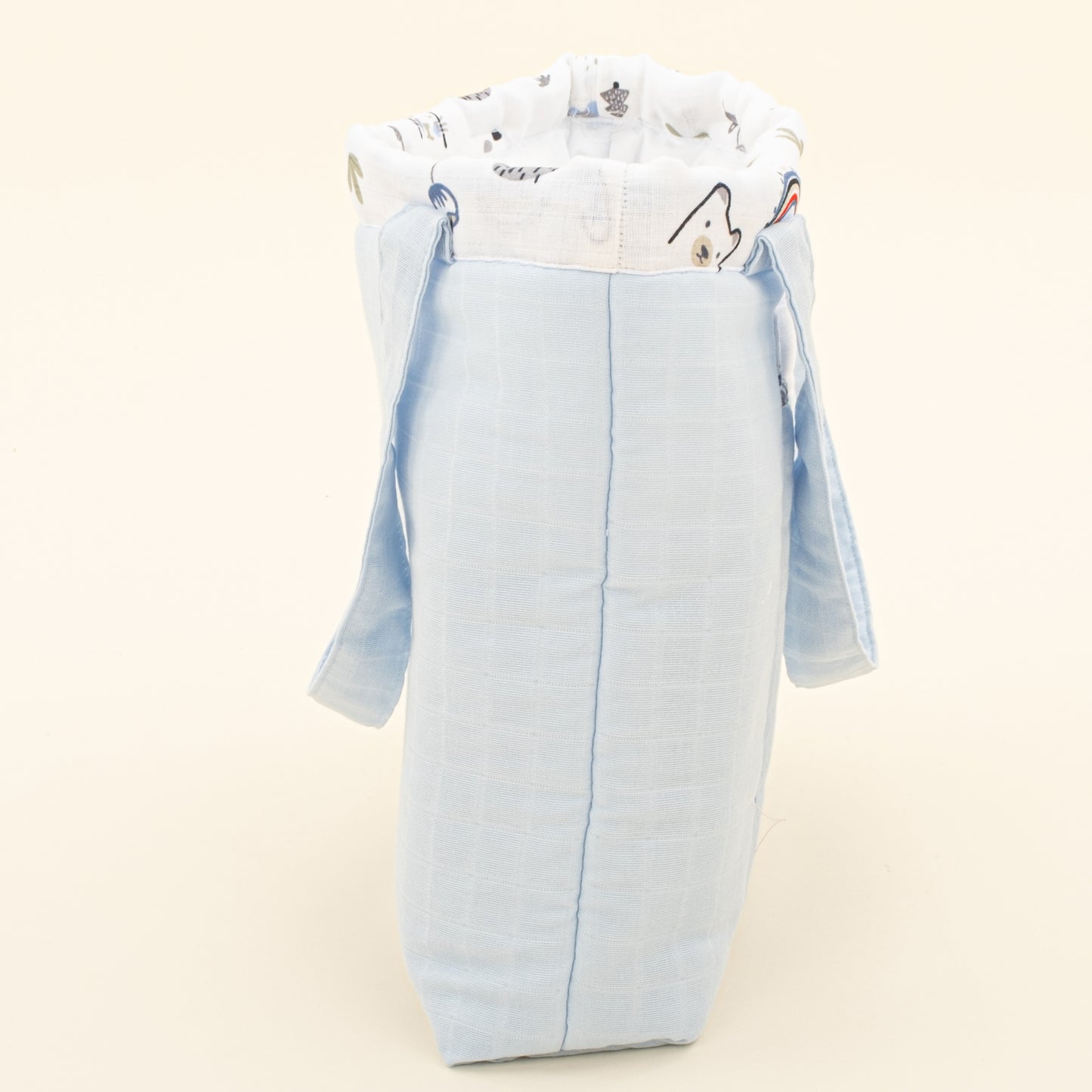 Bebek Bakım Çantası - Mavi Muslin - Mavi Kedi