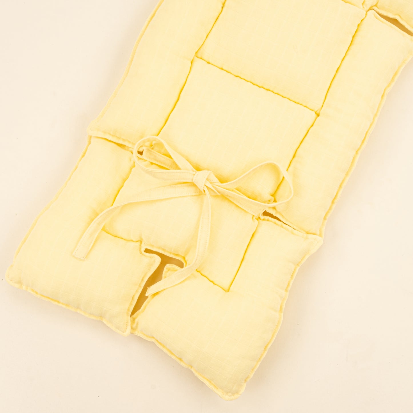 Bebek Arabası Minderi - Sarı Muslin