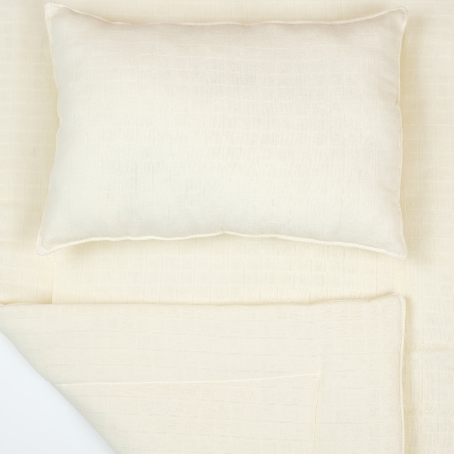 Alt Açma Matı ve Yastık - Krem Muslin