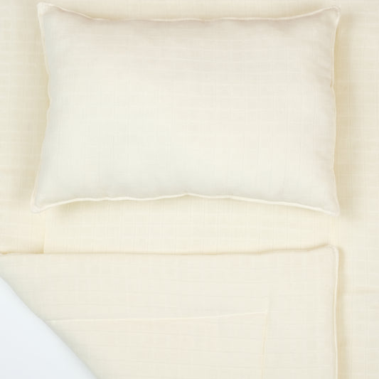 Alt Açma Matı ve Yastık - Krem Muslin
