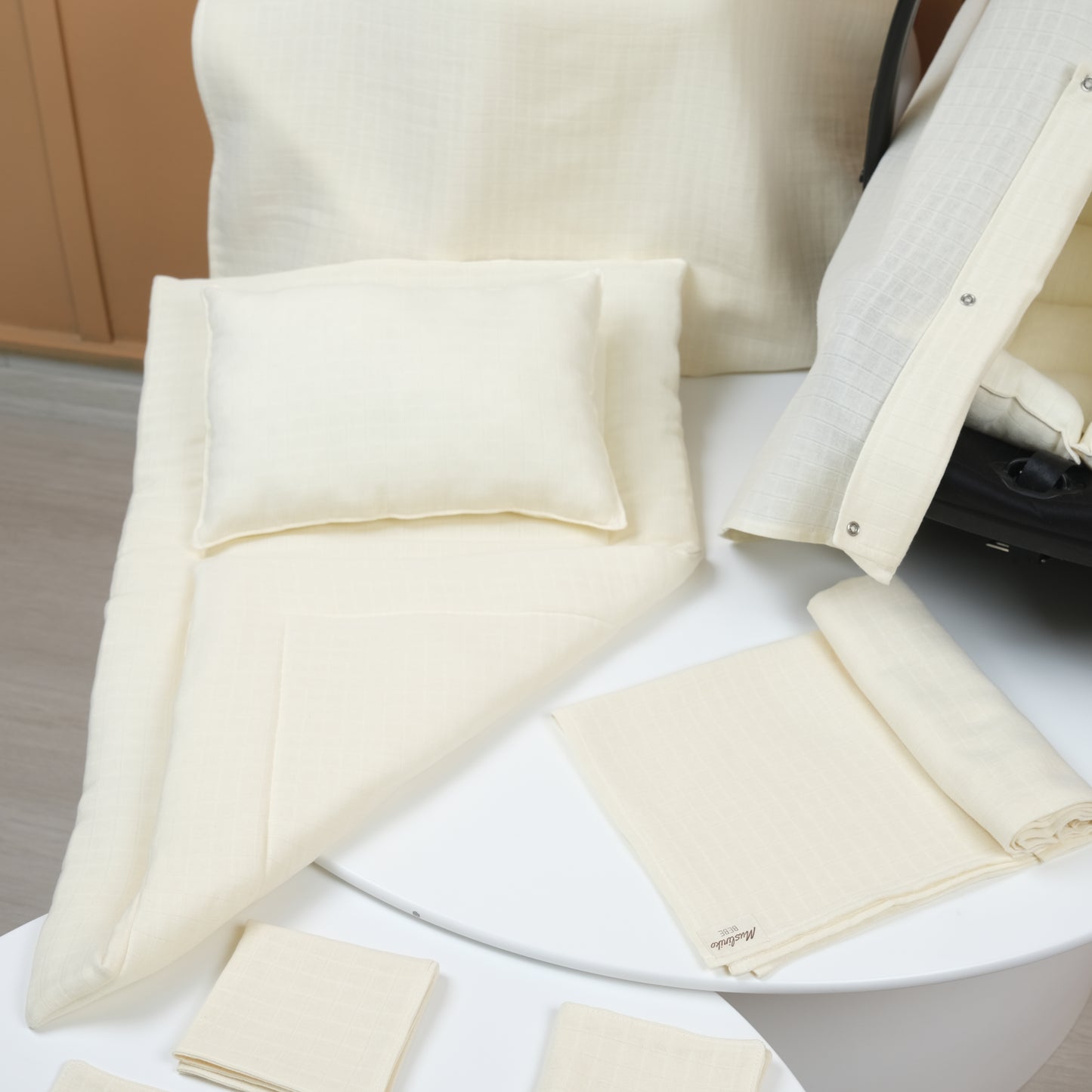11 Parça Avantajlı Set - Tek Taraflı - Krem Muslin