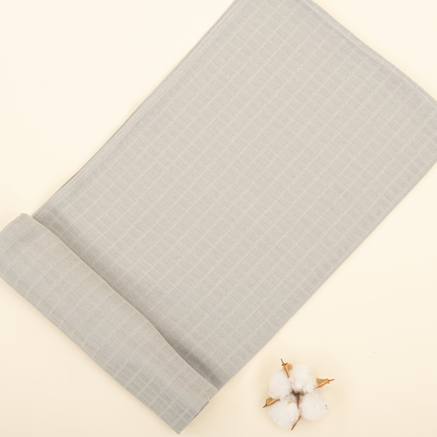 Müslin Örtü - Açık Gri Muslin