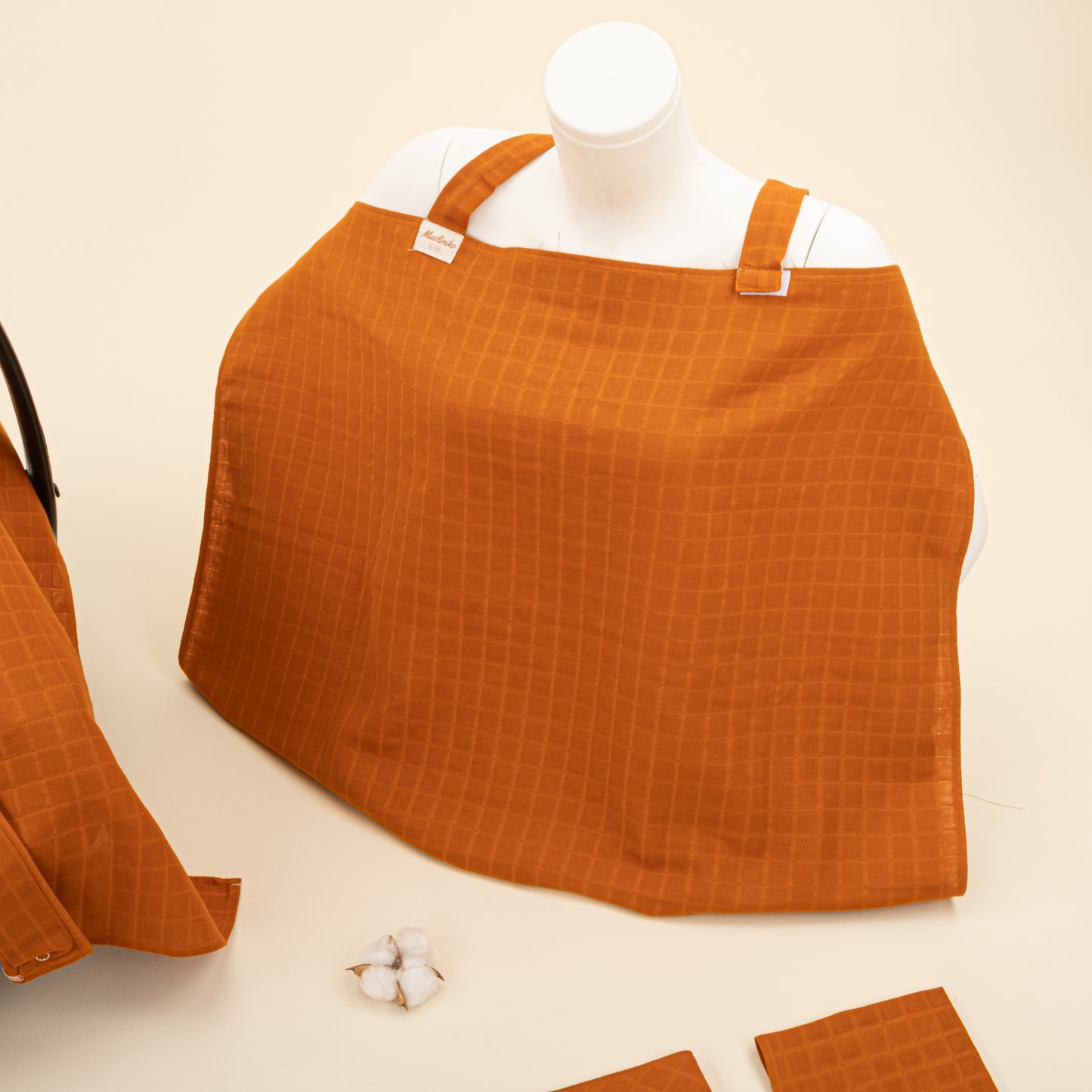 9 Parça Avantajlı Set - Tek Taraflı - Kiremit Muslin