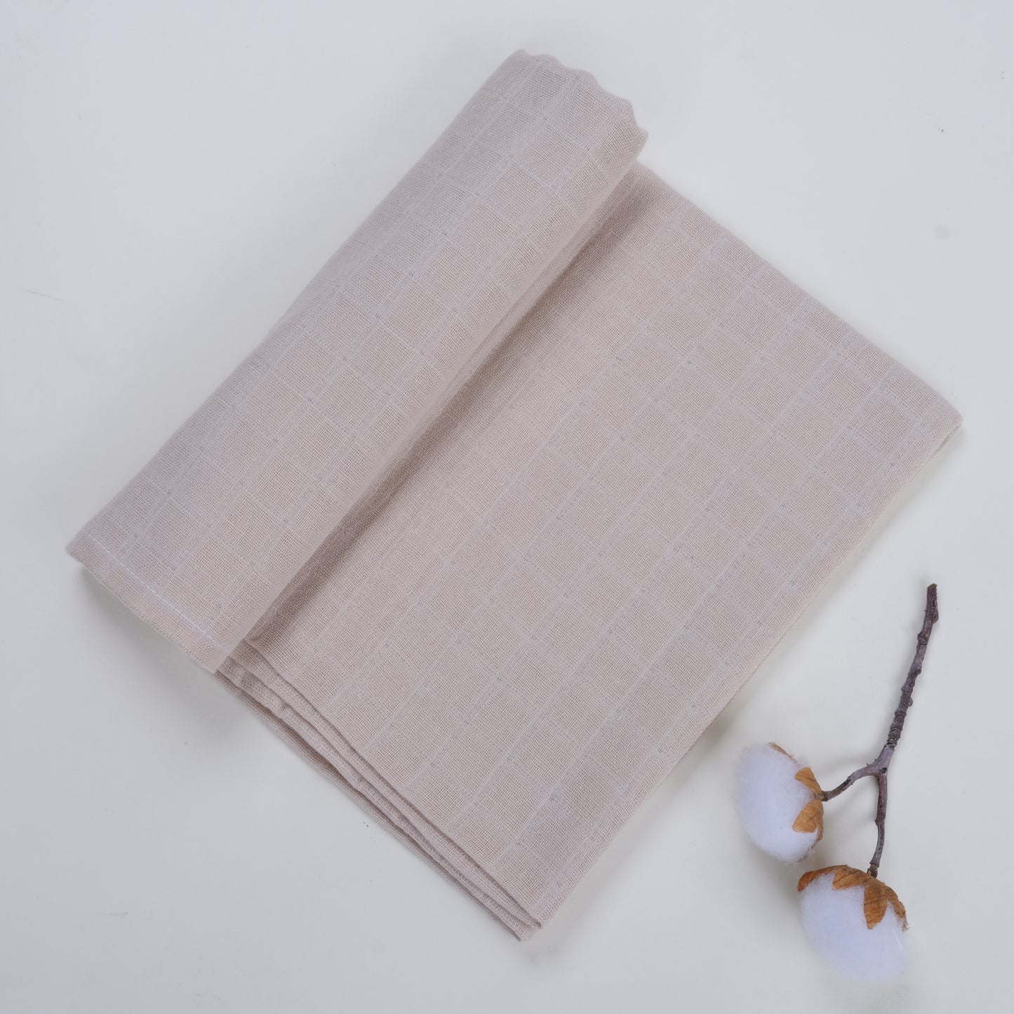 3lü Set - Müslin Örtü - Kumsal Beji - Kahverengi Yıldız - Toprak