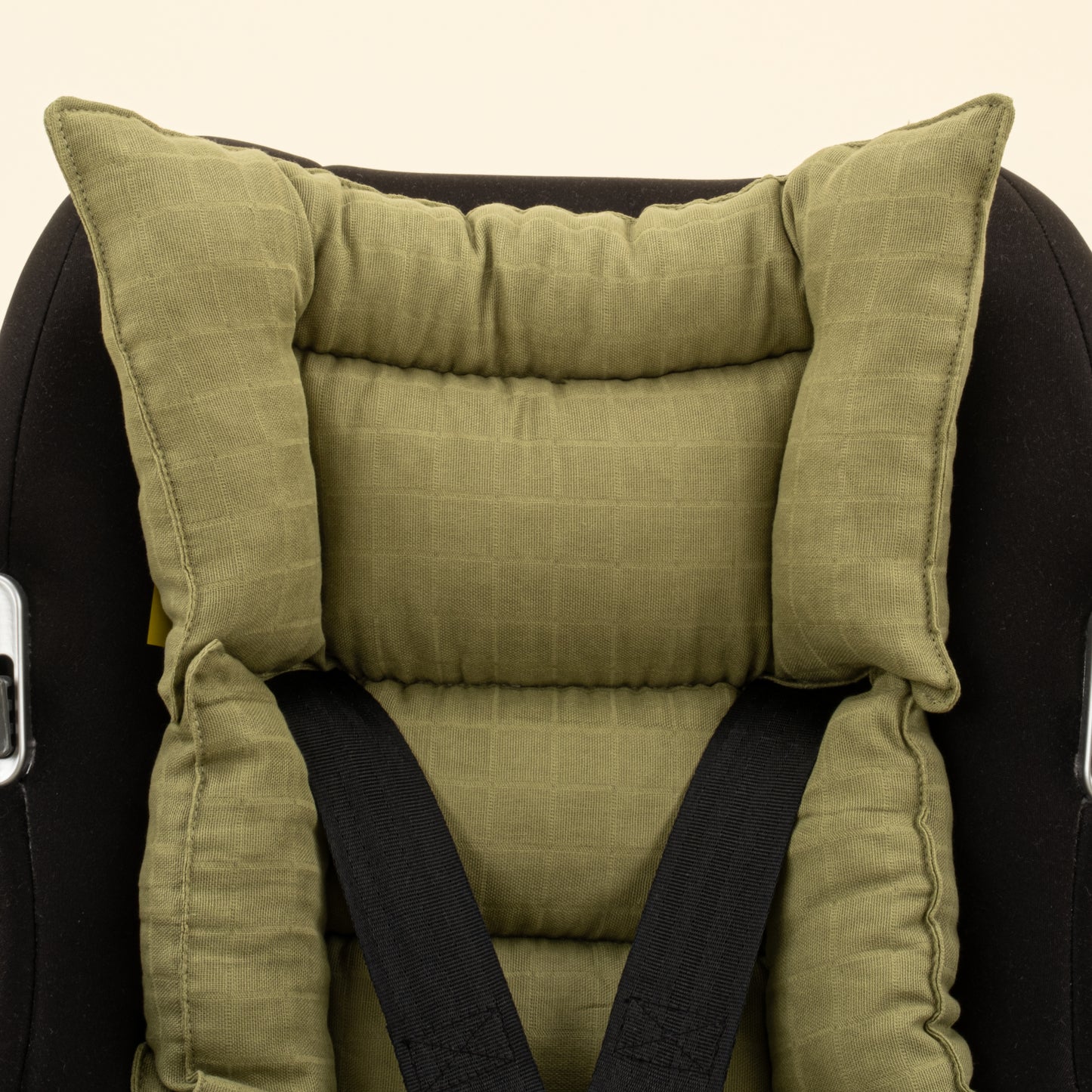 Puset Seti - Tek Taraflı - Koyu Fıstık Yeşili Muslin