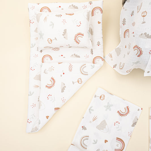 11 Parça Avantajlı Set - Tek Katlı - Kahverengi Gökkuşağı