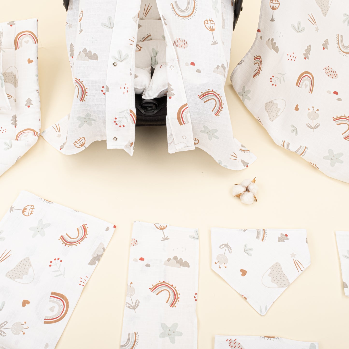 11 Parça Avantajlı Set - Tek Katlı - Kahverengi Gökkuşağı