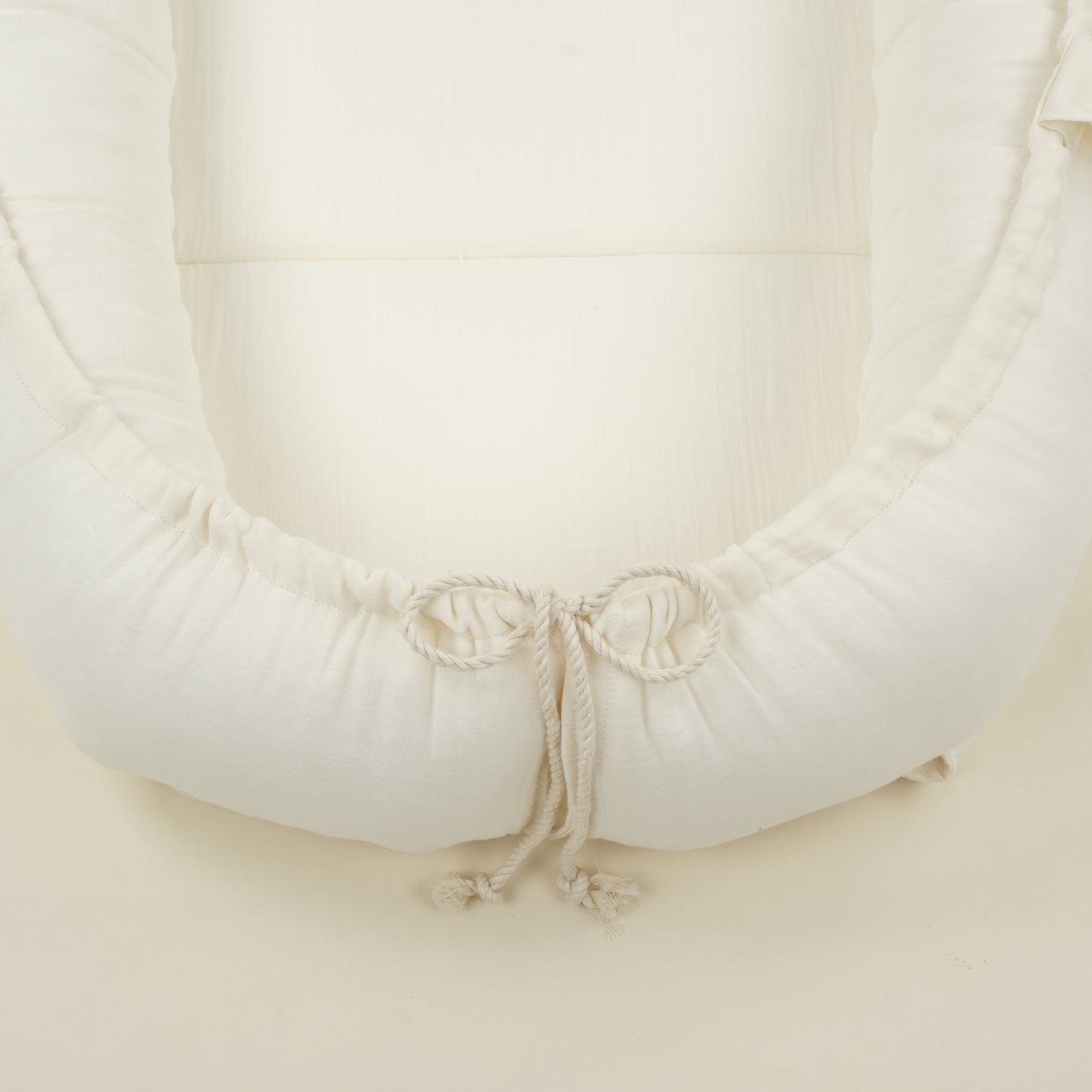 Babynest ve Yastık - Çift Taraflı - İki Katlı Krem Muslin