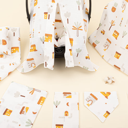 11 Parça Avantajlı Set - Tek Katlı - Sarı Ev