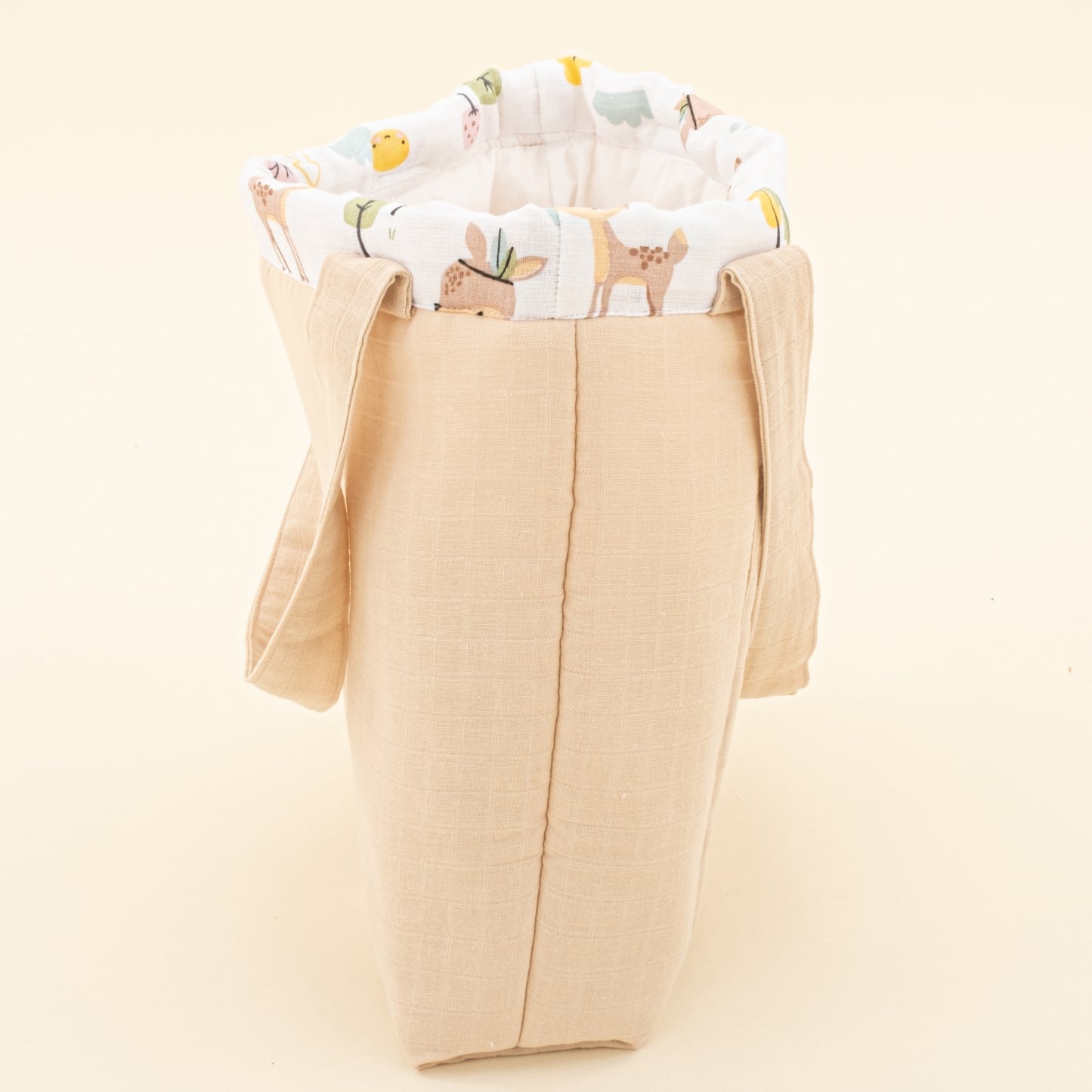 Bebek Bakım Çantası - Kumsal Beji Muslin - Ceylan