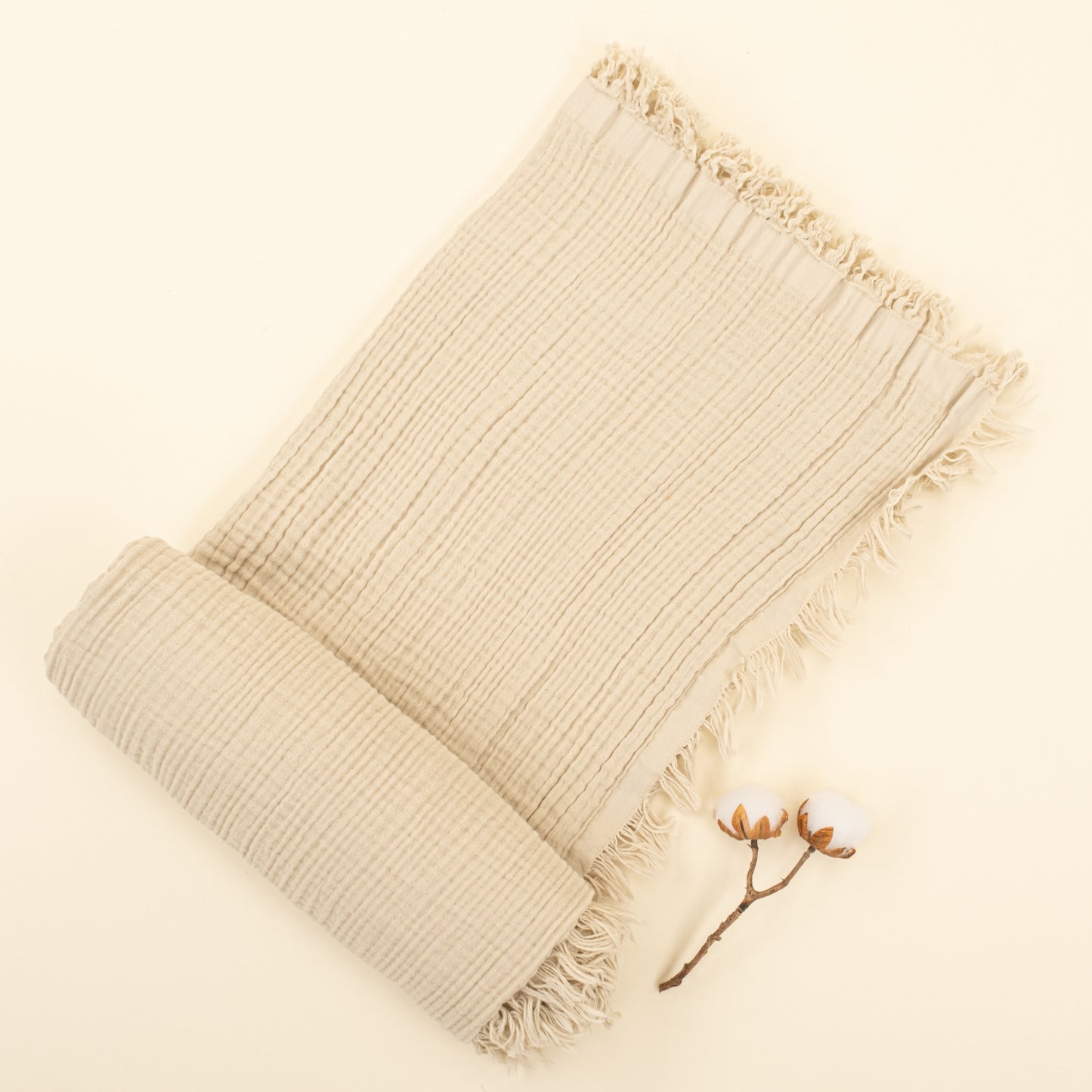Dört Katlı Organik Muslin Set - Taş - Uçan Araba