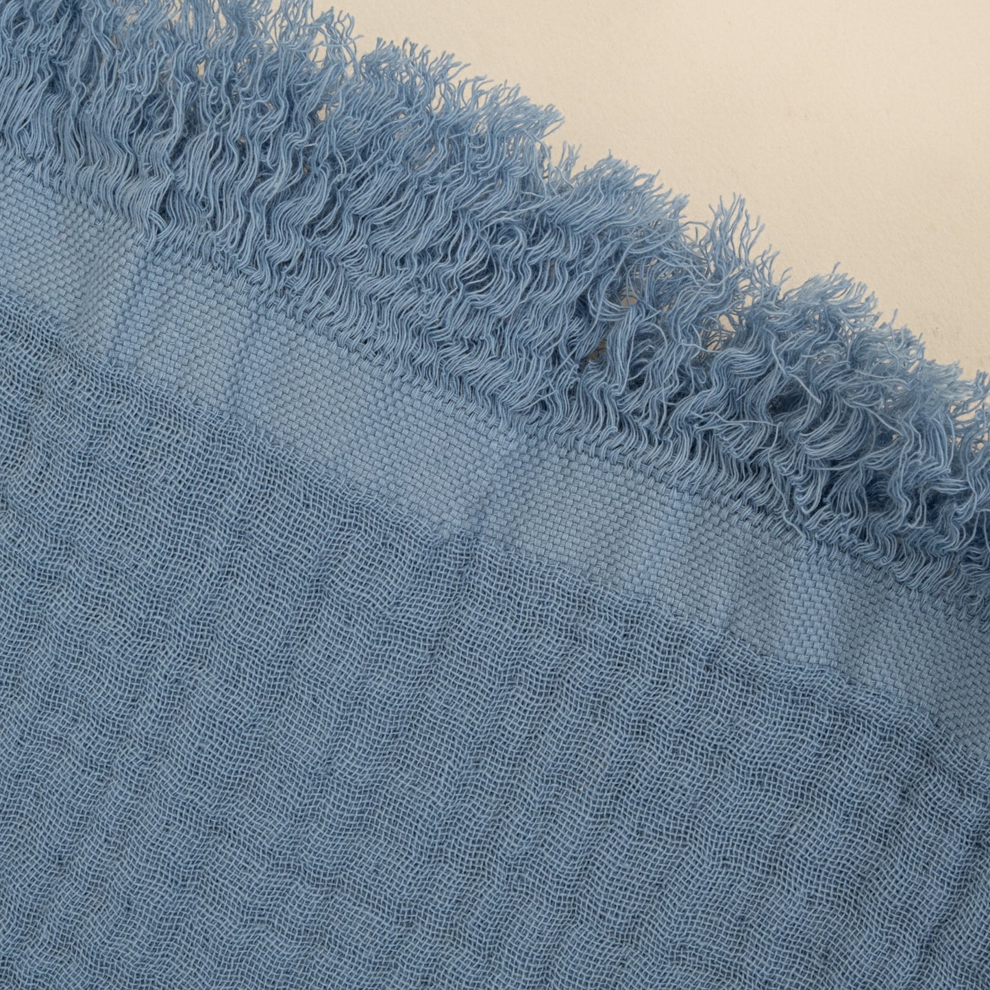Dört Katlı Organik Muslin - Mavi