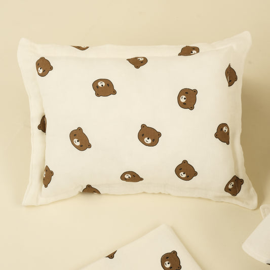 5 Parça İki Katlı Avantajlı Set - İki Katlı Bear - Krem Muslin