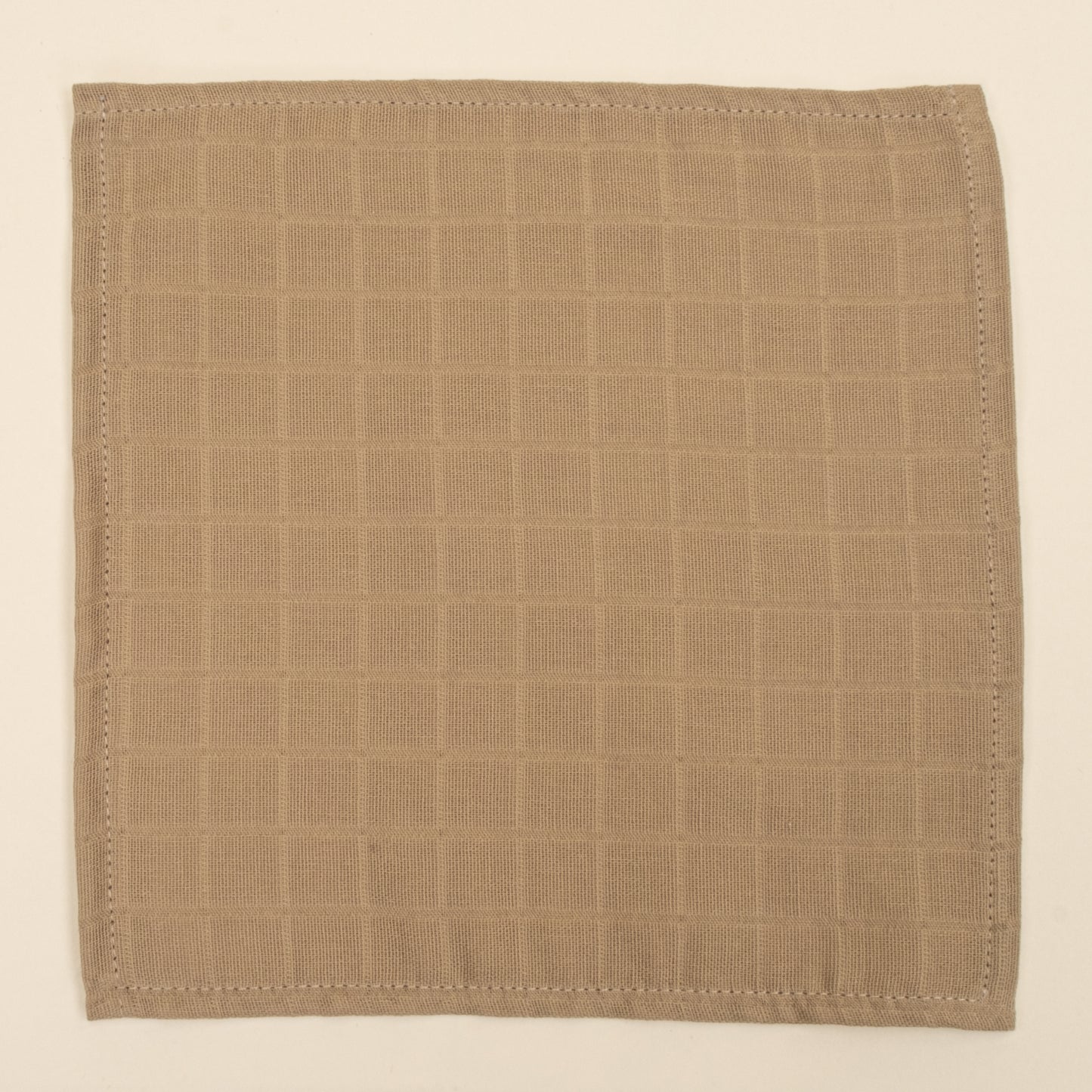 10'lu Ağız Mendili Seti - Toprak Muslin - Kahverengi Arabalar