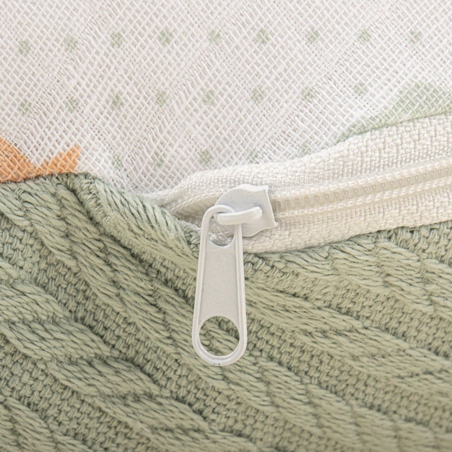 Emzirme Yastığı - Çift Taraflı - Mint Örgü - Kuş