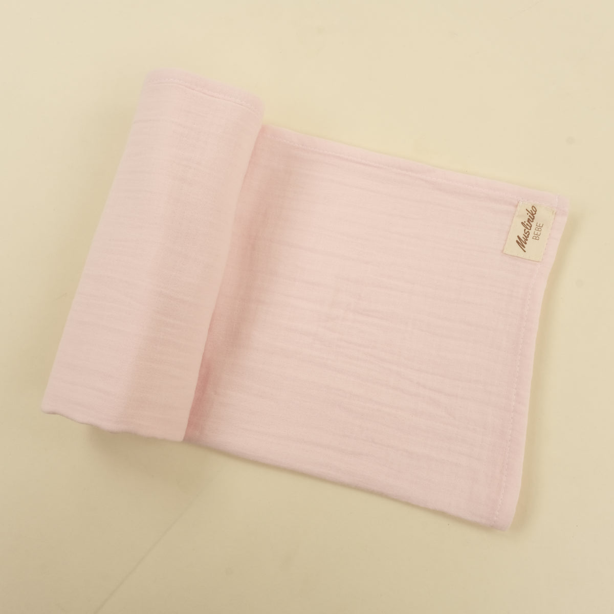 İki Katlı Müslin Örtü - Bebe Pembe