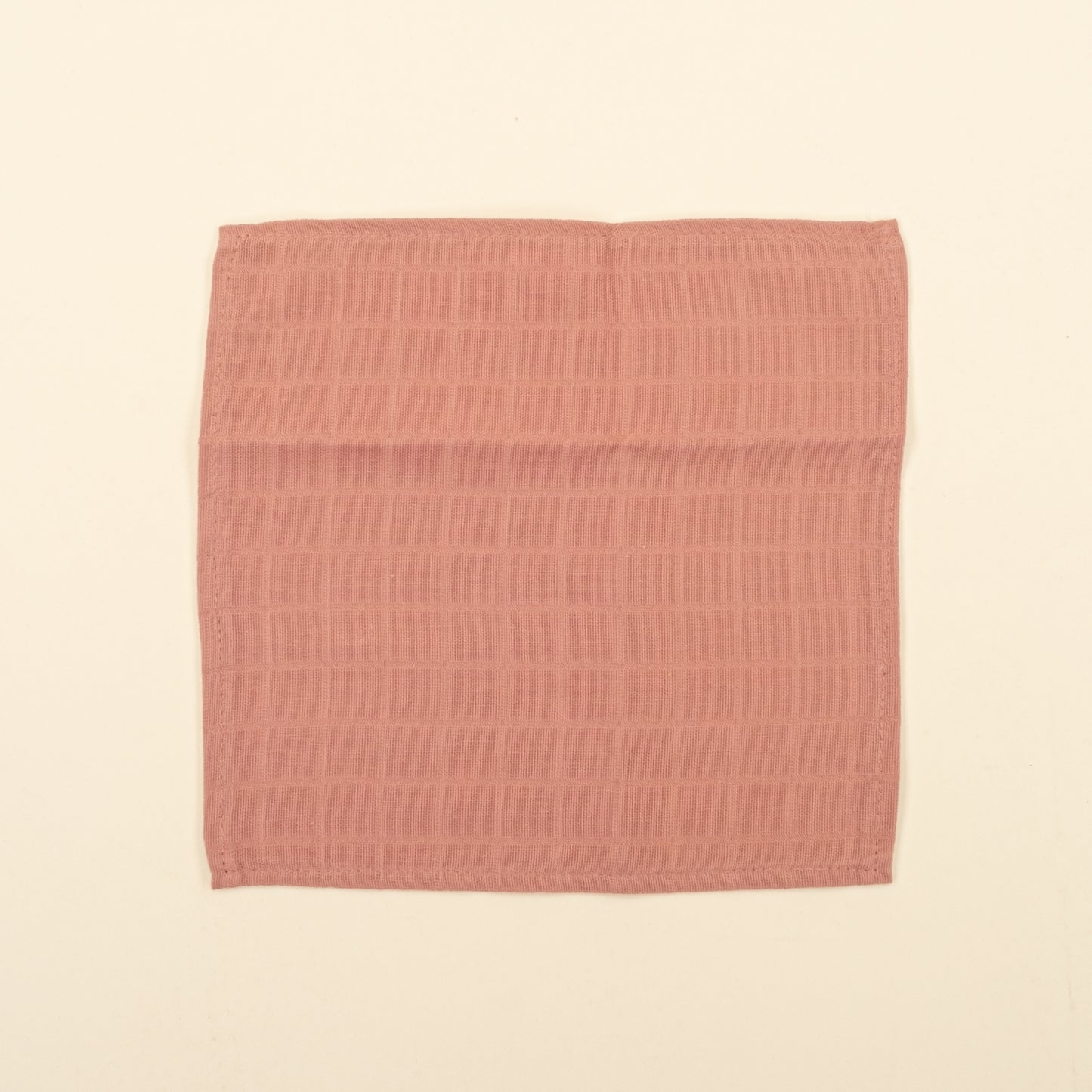 Önlük ve Mendil Seti - Çift Taraflı - Gül Kurusu Muslin - Kelebekler