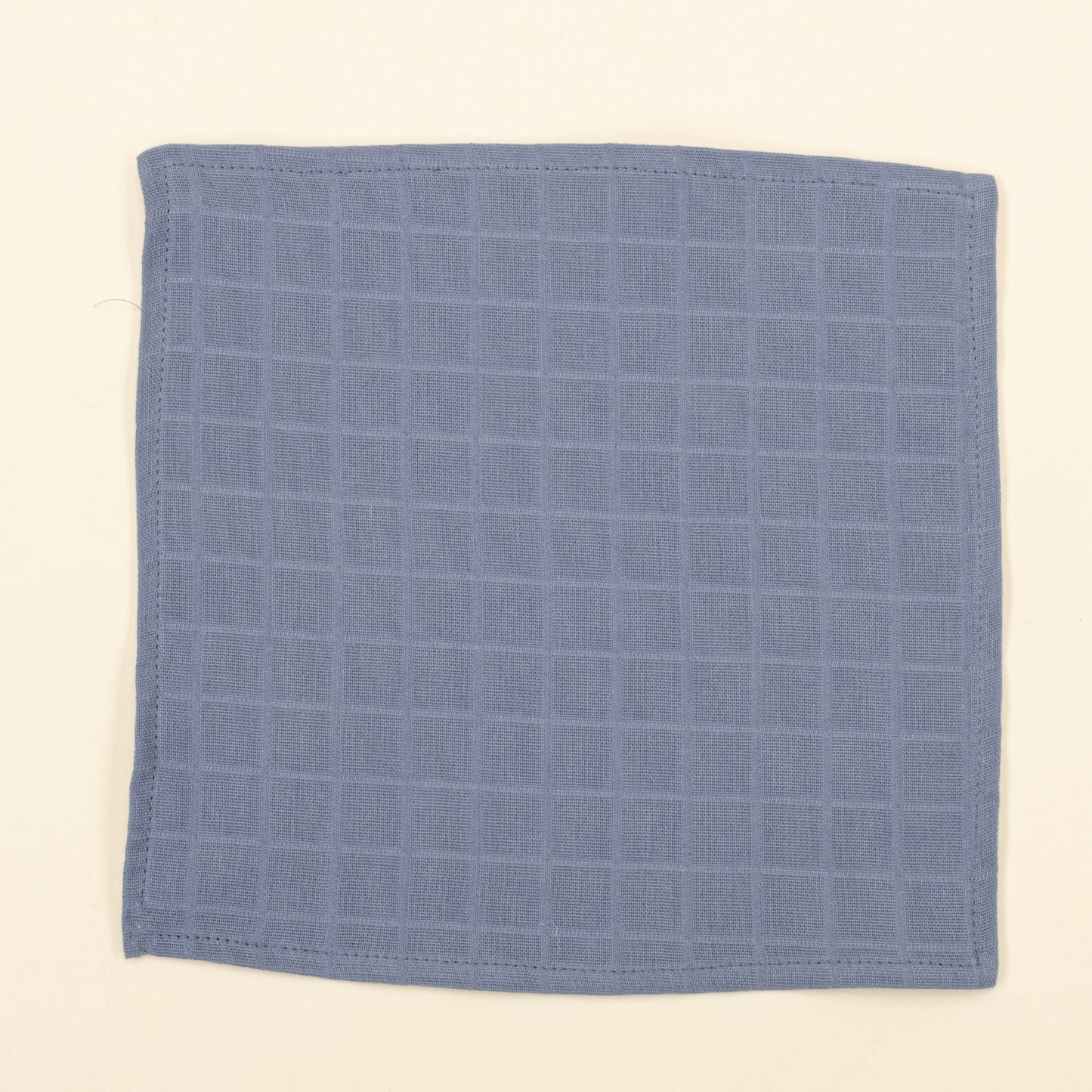 Önlük ve Mendil Seti - Çift Taraflı - İndigo Muslin - Mavi Balkabağı