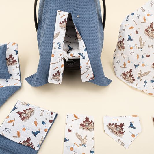 11 Parça Avantajlı Set - Çift Taraflı - İndigo Petek - Harry