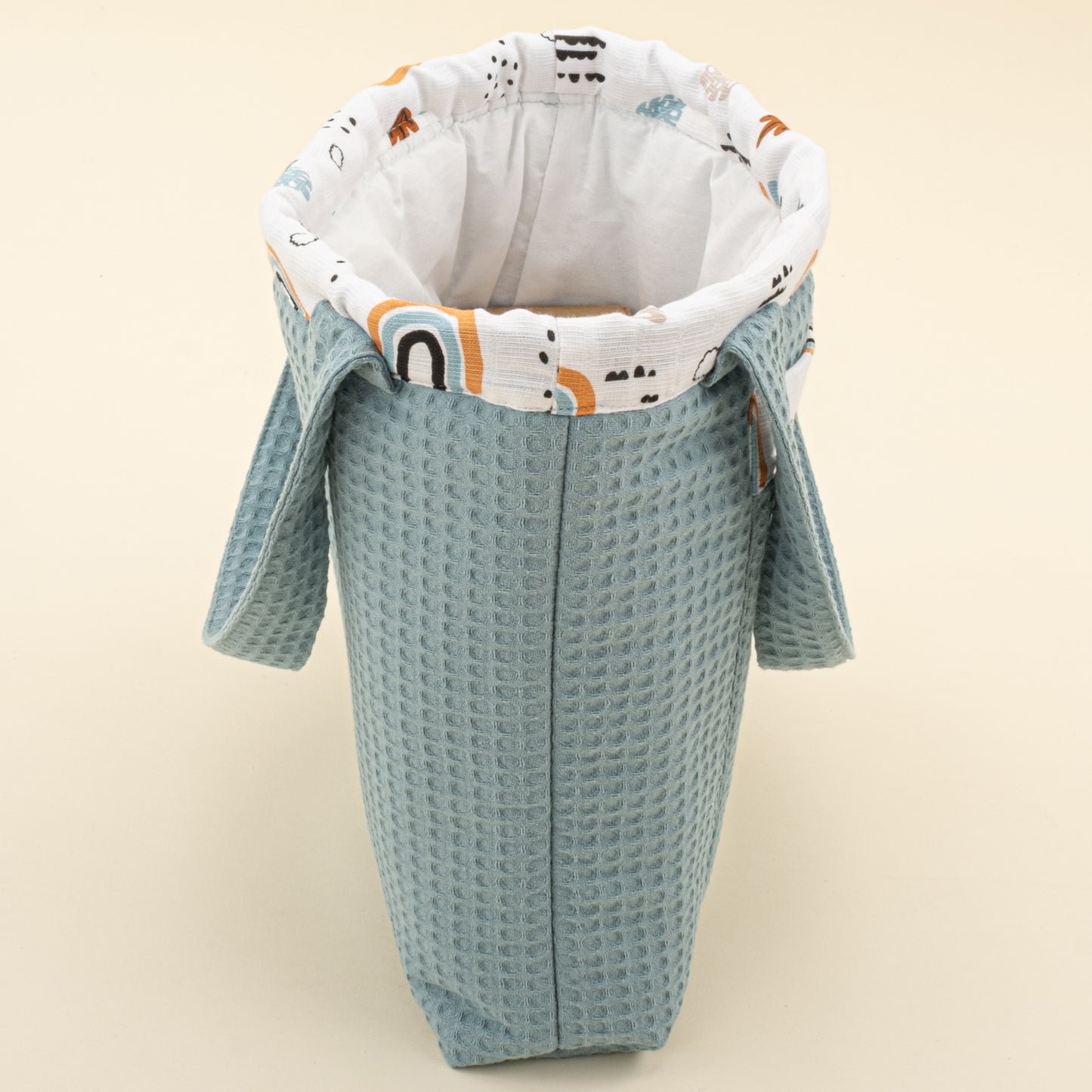 Bebek Bakım Çantası - Petrol Mavisi Petek - Petrol Mavisi Gökkuşağı