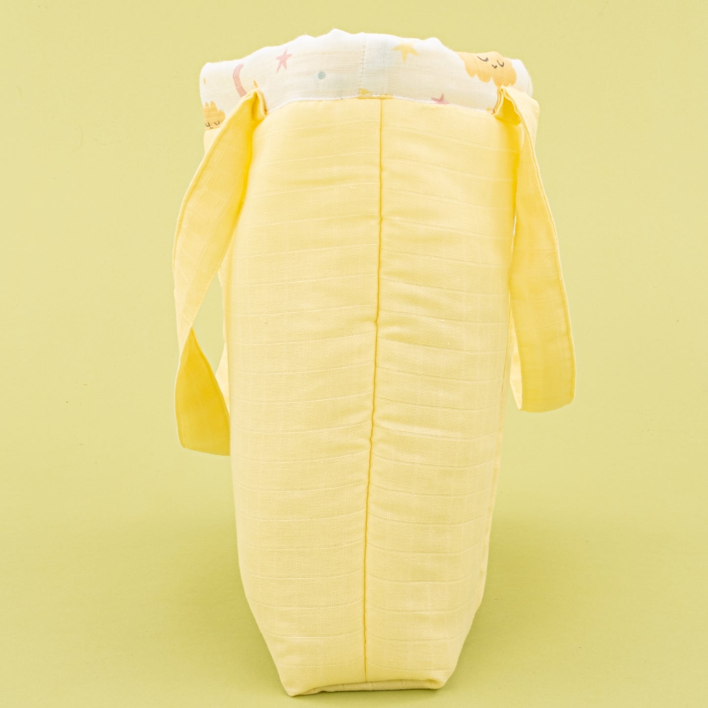 Bebek Bakım Çantası - Sarı Muslin - Sarı Bulut
