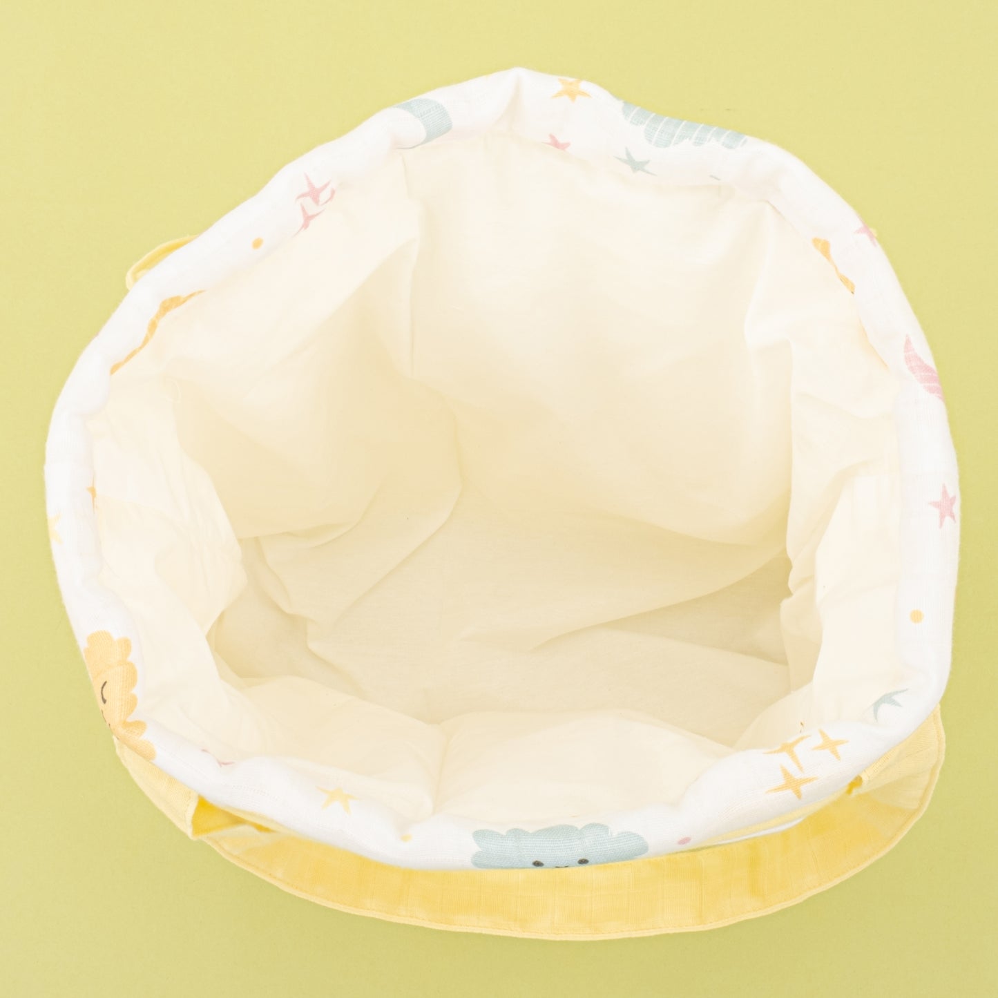 Bebek Bakım Çantası - Sarı Muslin - Sarı Bulut
