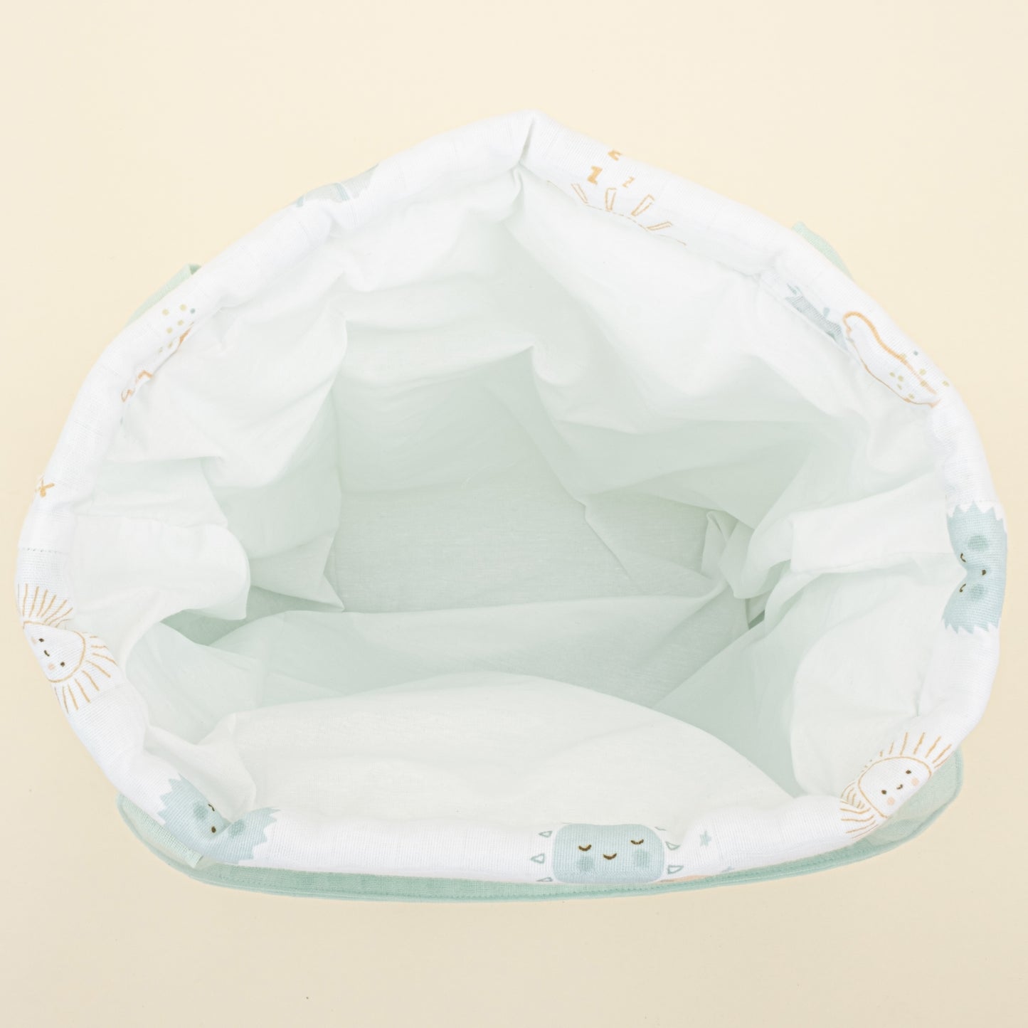 Bebek Bakım Çantası - Su Yeşili Muslin - Su Yeşili Güneş