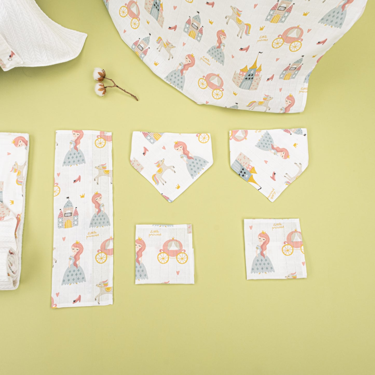 9 Parça Avantajlı Set - Çift Taraflı - Beyaz Örgü - Sindirella