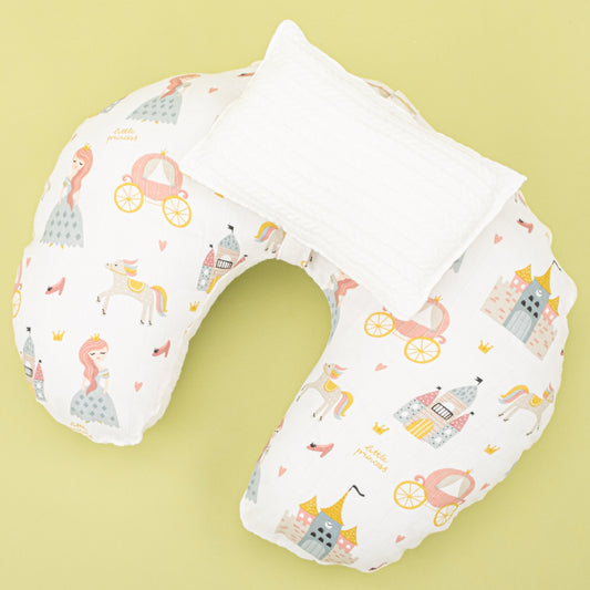 Emzirme Yastığı - Çift Taraflı - Beyaz Örgü - Sindirella