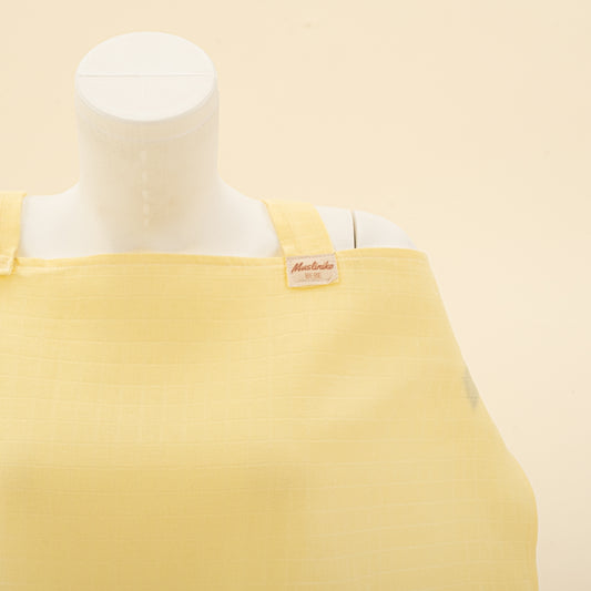 Çift Katlı Muslin Emzirme Önlüğü - Sarı Muslin
