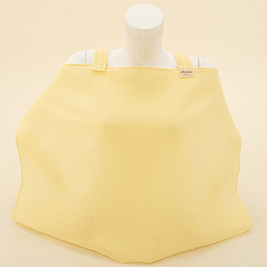 Çift Katlı Muslin Emzirme Önlüğü - Sarı Muslin