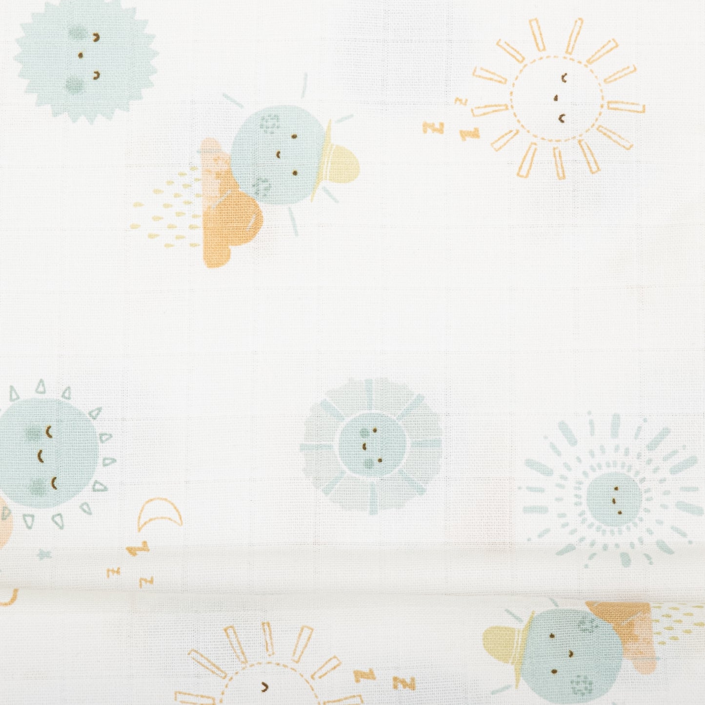 Müslin Örtü - Su Yeşili Güneş