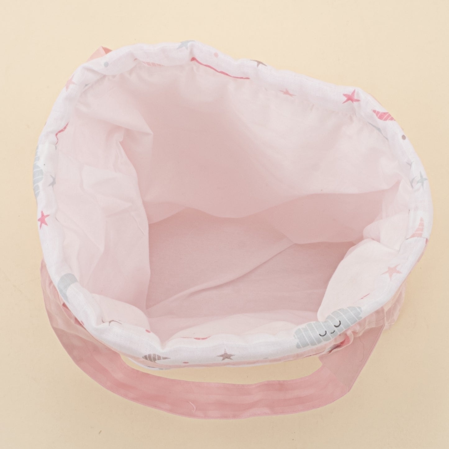 İndirimli Ürün - Bebek Bakım Çantası - Pembe Saten - Pembe Bulut