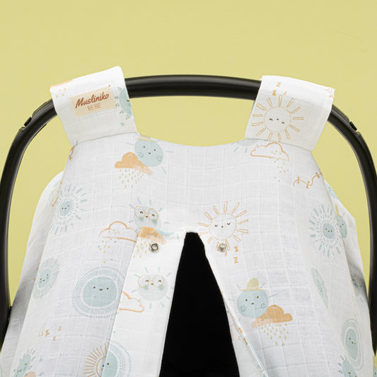 Puset Örtüsü - Tek Taraflı - Su Yeşili Güneş