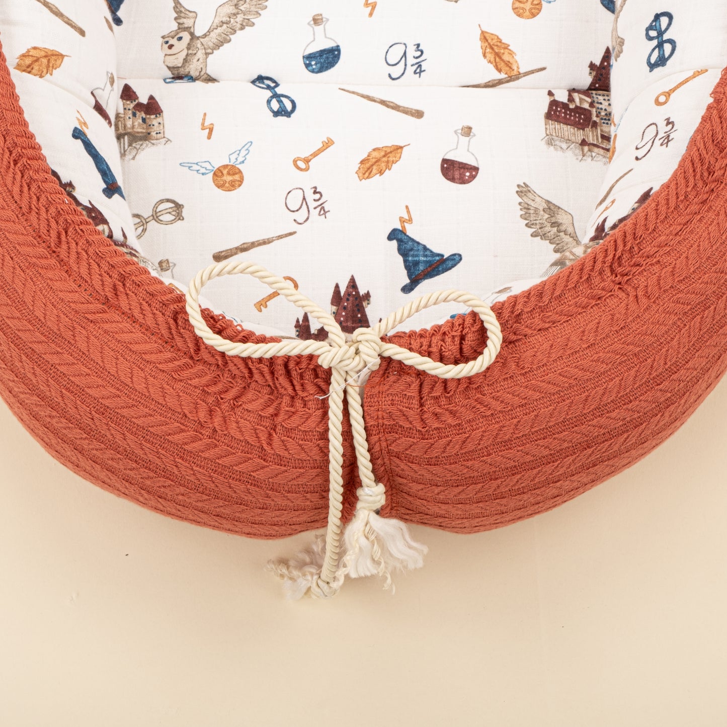 Babynest ve Yastık- Çift Taraflı - Kiremit Örgü - Harry
