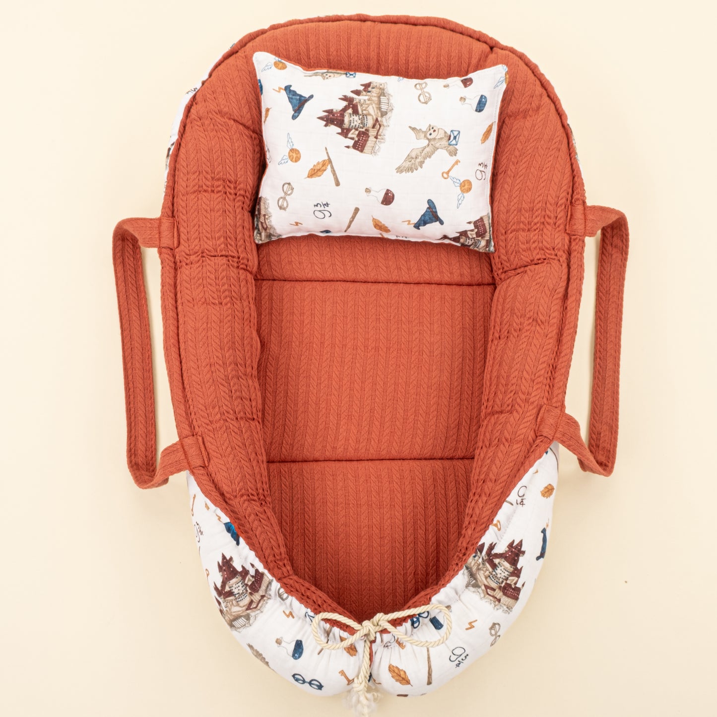 Babynest ve Yastık- Çift Taraflı - Kiremit Örgü - Harry