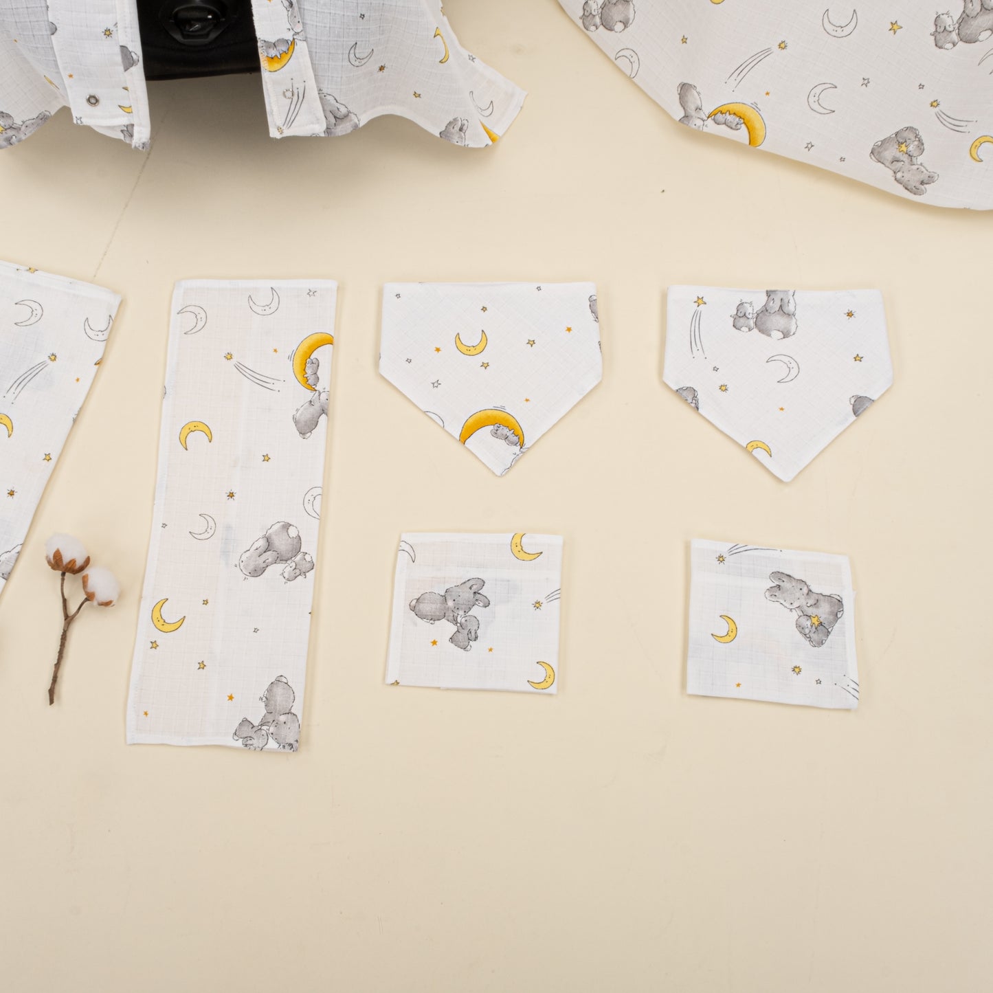 11 Parça Avantajlı Set - Tek Katlı - Gri Tavşan