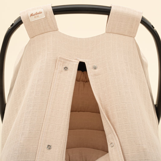 Puset Seti - Tek Taraflı - Kumsal Beji Muslin